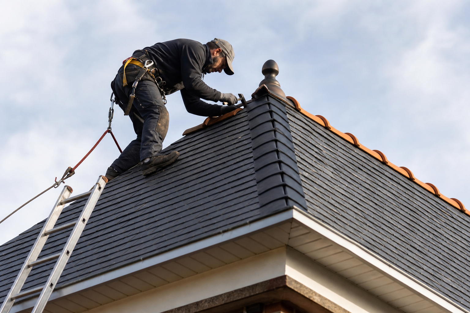 Déplacement sur chantier toiture selon le projet